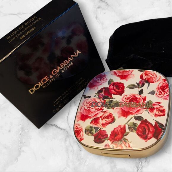NEW in Box RARE Dolce & Gabbana Blush of Roses Powder 500 Apricot Cheek D&G - Picture 1 of 5